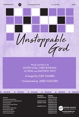 Unstoppable God SATB choral sheet music cover